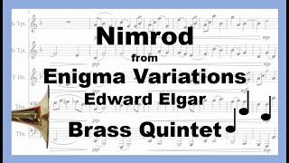 Nimrod  Enigma Variations – Brass Quintet [upl. by Oicaro]