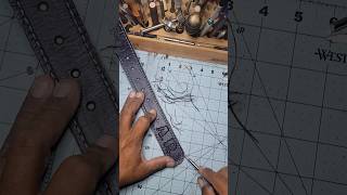 Making a leather tooled belt art automobile diy sewing quotLopez cuerosca quot [upl. by Ammadas]