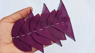 DIY Super Easy Fabric Flower Making Ideas  Flower Making With Cloth  Amazing Fabric Art [upl. by Pepita690]