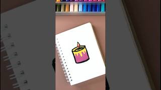 🕯️🕯️ How to draw Candles  ❤️❤️ Candles Easy Drawing and Sketch Idea candles drawing sketching [upl. by Dibbrun73]