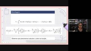 Método de 13 de Simpson e Quadratura Gauss para Integrais  Cálculo e Métodos Numéricos  Aula 17 [upl. by Yaned]