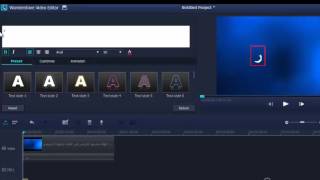 الكتابة بالعربي في الفوتوشوب وبرنامج Wondershare Video Editor [upl. by Fenella]