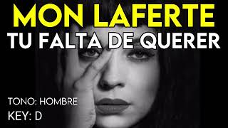 Mon Laferte  Tu Falta De Querer  Karaoke Instrumental  Hombre [upl. by Hsirap59]