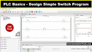 PLC Basics  Design of a Simple Switch Program [upl. by Mosa]