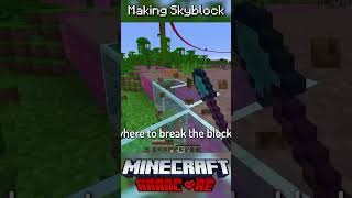 I Made Skyblock in Minecraft Hardcore 8 [upl. by Eleik]