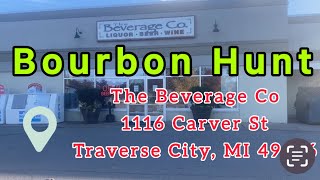 Bourbon Whiskey Hunt The Beverage Co Liquor Store Traverse City Michigan [upl. by Ecnerual]