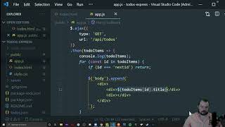 Building a Basic ToDo App in 2021 with jQuery and Express [upl. by Hollander]