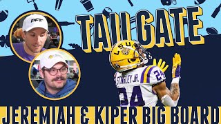 Reactions to Daniel JeremiahMel Kiper Big Boards PFF Tailgate Podcast  PFF [upl. by Aleahc76]