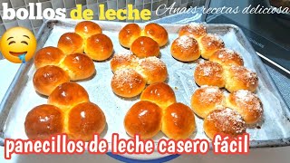 COMO HACER PAN DE LECHE EN MÉXICO BOLLOS DE LECHE  TIERNO Y ESPONJOSO [upl. by Chad]