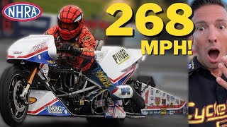 Spiderman ROTATES the EARTH on his NITRO Top Fuel NHRA Motorcycle [upl. by Chrysler673]