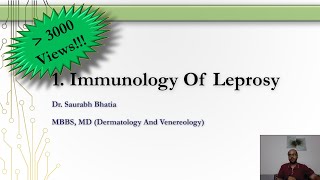 Part 1  Immunology Of Leprosy [upl. by Aihtniroc527]