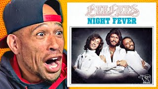 Rapper FIRST time Reaction to Bee Gees  Night Fever  This made me dance wtf [upl. by Rebna]