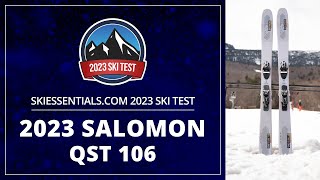 2023 Salomon QST 106  SkiEssentialscom Ski Test [upl. by Anerdna]