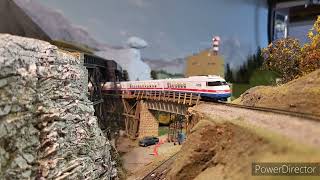 Rapido N Scale TurboLiner at the Suncoast Model Railroad Club [upl. by Gotthard]