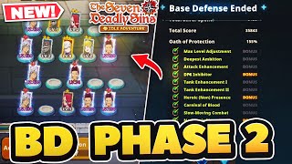 BEST TEAM SET UP FOR BASE DEFENSE PHASE 2 High Score Guide  7DS Idle Adventure [upl. by Noired]