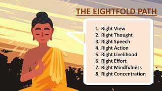 Buddhism For Beginners 8 The Eightfold Path Animated  RKINA [upl. by Eelidnarb]