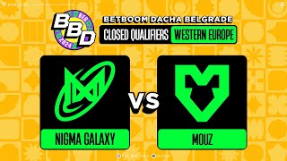 BetBoom Dacha Belgrade  Nigma Galaxy vs Mouz  Grand Final Closed Qualifier Bo5 VEENOMONDOTA [upl. by Nirb871]