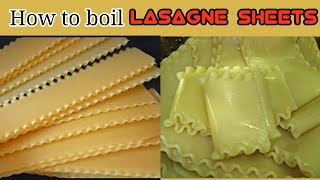 How To Boil Lasagna NoodlesSheets Without Sticking [upl. by Ciredec]