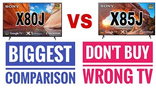 Things You Should Know  Sony X80J vs Sony X85J  Which One Is Value For Money  Powerful Comparison [upl. by Ylrebnik]