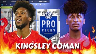 FIFA 22 Kingley Coman Pro Clubs Creation updated [upl. by Onimixam5]