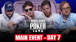 World Series of Poker Main Event 2014  Day 7 with Jorryt van Hoof Mark Newhouse amp Martin Jacobson [upl. by Meris]