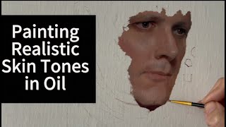 How to PAINT a PORTRAIT  Painting realistic SKIN TONES in Oil [upl. by Yntirb]