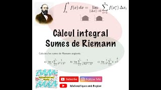 Càlcul integral  Sumes de Riemann  Problema 1 [upl. by Aihsenad]