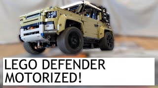 LEGO Land Rover Defender 42110  Motorized [upl. by Anniram]