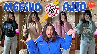 Huge MEESHO amp AJIO Winter Haul❤️‍🔥11 Super Affordable Sweatshirts Starting at ₹260😱 Rupal Yadav [upl. by Sucrad]