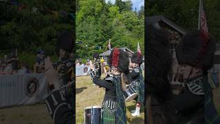 Watching the drumcorps with Lonach pipeband play during 2024 Drumtochty highlandgames shorts [upl. by Mavis70]