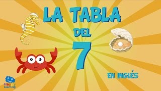 La Tabla de Multiplicar del 7  Aprendemos Ingles Cantando Canciones para Niños [upl. by Ccasi938]