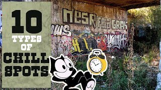 10 Types of Graffiti CHILL SPOTS [upl. by Aicenert]