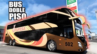 BUS de TUFESA Doble Piso Volvo 9800 DD Mapa de México American Truck Simulator [upl. by Renata821]