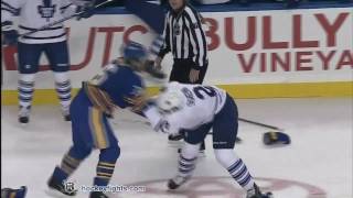 Luke Schenn vs Patrick Kaleta Nov 26 2010 [upl. by Hollerman]