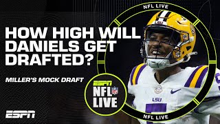 2024 NFL Mock Draft Matt Miller talks Jayden Daniels to Giants at No 4 👀  NFL Live [upl. by Ellora]