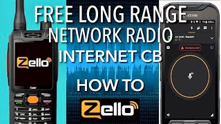 License free long range network radio Internet cb radio Zello walkie talkie App [upl. by Armand]