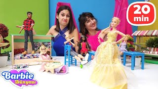 Ayşe ve Ümit ile Barbie oyunları Barbie ve Ken ile kız videoları derlemesi [upl. by Kcub632]