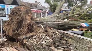 Storm Eunice  Storm chasing in Cornwall Compilation [upl. by Adiesirb]