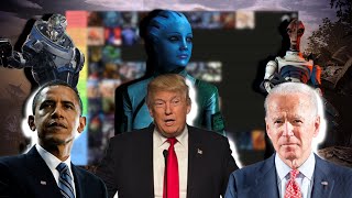 The Presidents Rank Which Mass Effect Aliens They Can Beat In A Fight [upl. by Irod]