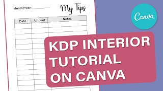 Create Professional Interiors for FREE on Canva for KDP Low Content Books [upl. by Alvin969]