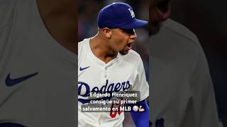 DODGERS EL VENEZOLANO EDGARDO HENRÍQUEZ CONCRETA su PRIMER SALVAMENTO en MLB [upl. by Araiek]