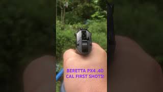 BERETTA PX4 STORM 40 CAL FIRST SHOTS [upl. by Melborn197]