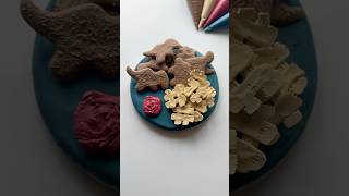 Dino nuggies cookie🦕🦖 recipes and supplies linked in my bio cookiedecorating asmr satisfying [upl. by Ahsiak991]