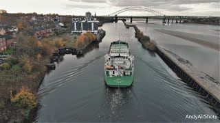 Runcorn Drone shots of Old Quay swing bridge Wigg island on the Manchester Ship Canal [upl. by Nsaj]