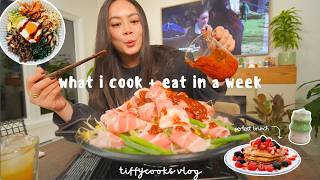 realistic what i cook  eat in a week  date night mini seattle road trip cozy fall recipes [upl. by Enilav]