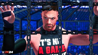 WWE 2K24 MyRISE  Ep 7  Elimination Chamber Title Match [upl. by Kammerer]