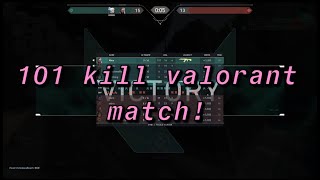 101 kills Valorant comp game world record [upl. by Alet]