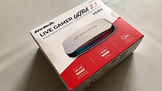 AverMedia Live Gamer Ultra 21 4K Capture Card Unboxing [upl. by Annerahs]