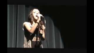 Claudia School Talent Show  quotNo Onequot Alicia Keys [upl. by Fleurette]