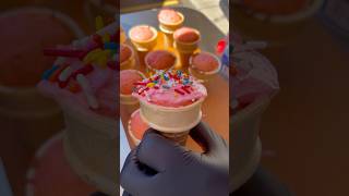 Try cake in a cone with your favorite batterfrosting combo Don’t forget the sprinkles [upl. by Karb744]